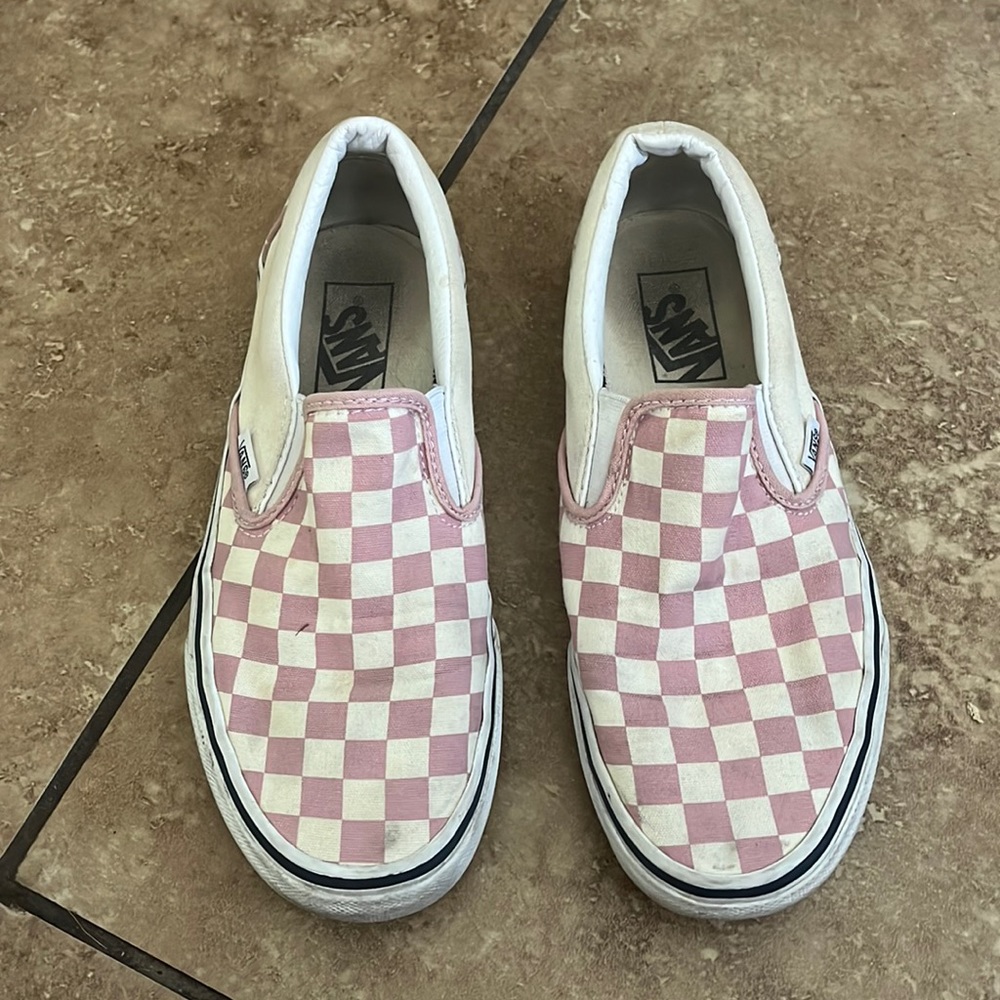 Checkered Vans - Pink